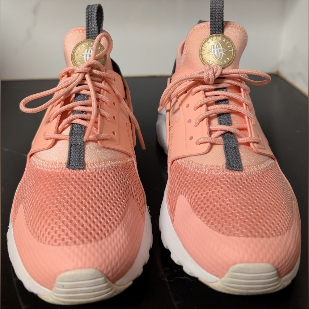 Nike Air Huarache Run Ultra 'Bleached Coral’ Sneakers Size 5Y Box  MSRP $95 - Picture 9 of 11